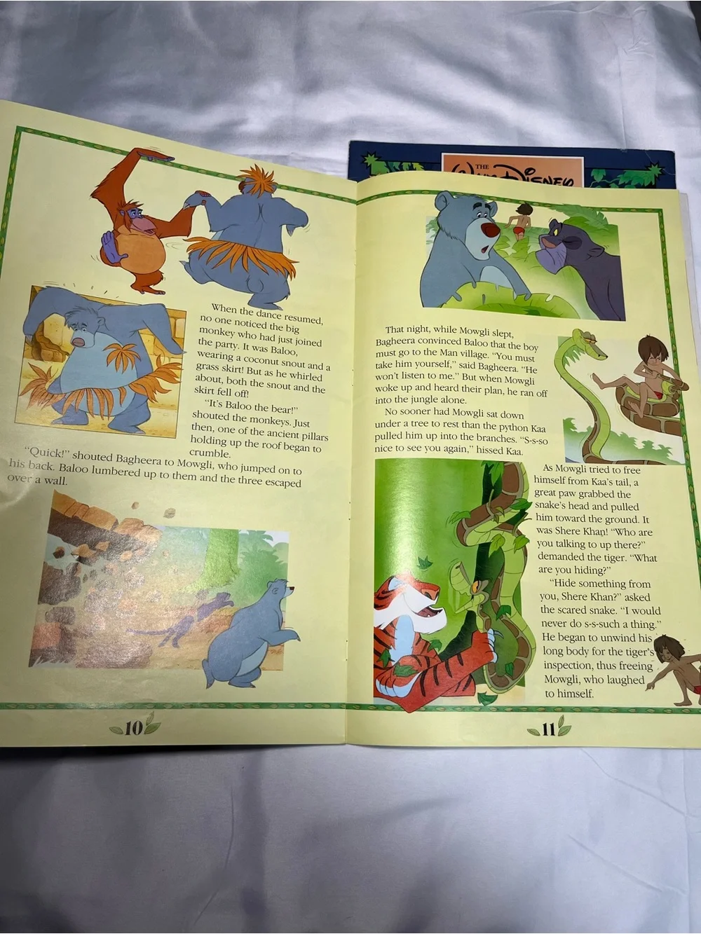 Vintage 1991 Disney Treasure Chest Jumbo Book Lot 4 Bambi Peter Mermaid Jungle